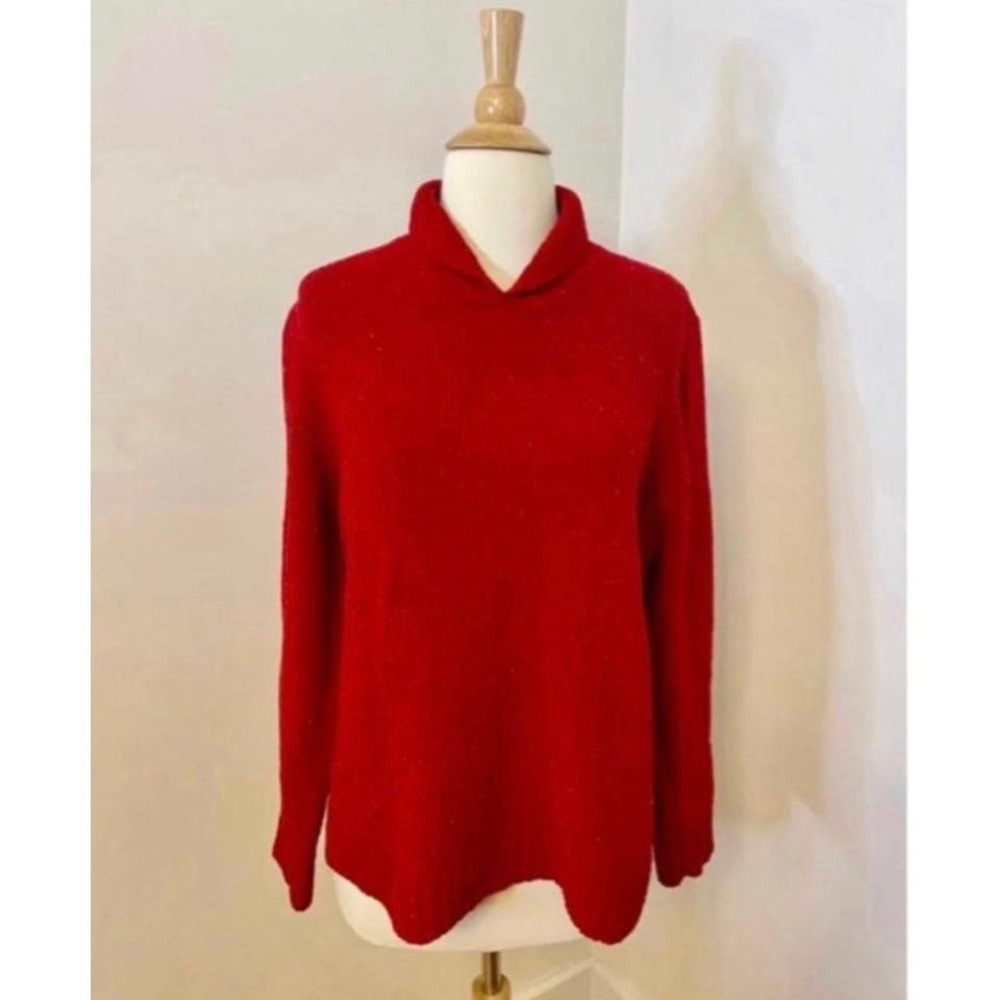 Basic Editions Sparkly‎ Red Sweater